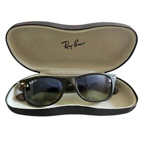 Ray-Ban Italy Leopard Print Brown Sunglasses with Hard Case And Cleaning Wipe